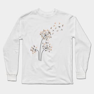 Cat Dandelion Cute Cat Long Sleeve T-Shirt